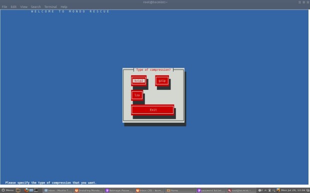 Select Type of Compression